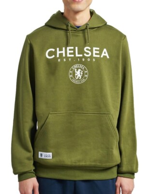 Chelsea FC Hoodie Mens Large Official Fleece Sweatshirt Hooded