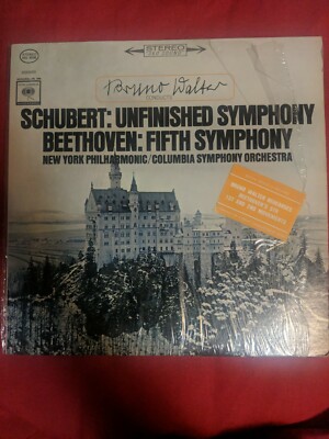 33 vinyl LP bin5 ~ SCHUBERT: UNFINISHED SYMPHONY / BEETHOVEN: FIFTH SYMPHONY NYP