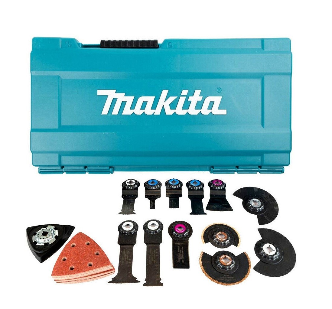 Makita Starlock Multi Tool 44 Piece Set Plunge Segment Blade Makita Starlock Multi Tool 44 Piece Set Plunge Segment Blade