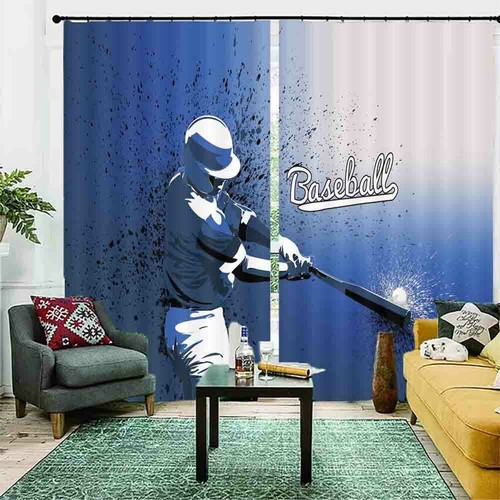 Dust Removal Operation 3D Blockout Photo Print Curtain Fabric Curtains Window - Bild 2 von 10