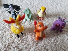 Lot of 6 Mini Miniature Pokemon Toys Figures 1/2" Tall