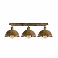 Image of Industrial Retro 3 Way Ceiling Pendant Light Dome Shade Hanging Lamp Fixture