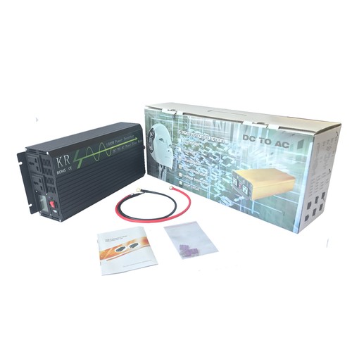 Solar Power Inverter 1500W 12V to 230V 50HZ Off Grid Pure Sine Wave Converter - Picture 6 of 10