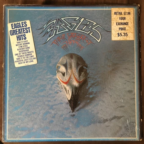 EAGLES Their Greatest Hits 1971-1975 - 1976 Asylum LP - EX IN SHRINK w/ HYPE