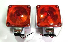 Medium Duty Truck Signal Lights Turn Signal Light Set For Chevrolet/GMC C70 & B60 Medium Duty Trucks - Black Housing, Amber Lens Legion Store