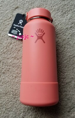 NWT 32oz Wide Mouth Hydro Flask HAWAII Exclusive Coral Pink