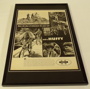 1970 Huffy Bicycles Framed 11x17 ORIGINAL Vintage Advertisin g Poster