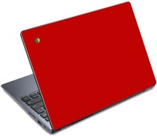 RED Vinyl Lid Skin Cover Decal fits Acer Chromebook C720