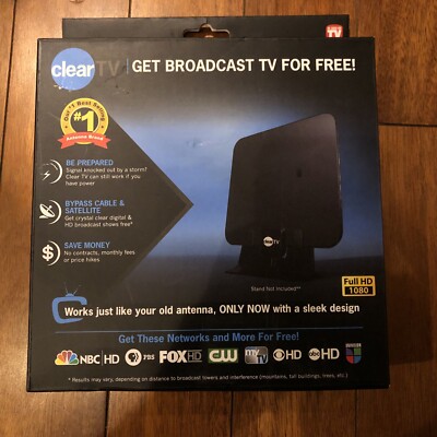 Clear TV HDTV Digital Indoor Antenna Channels As Seen On Tv X-72 8x8 ...
