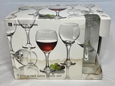 Essential Home - 6 Piece Red Wine Glass Set 13.5 oz