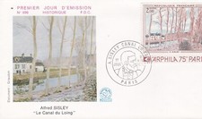 FRANCE 1974 FDC ALFRED SISLEY YT 1812