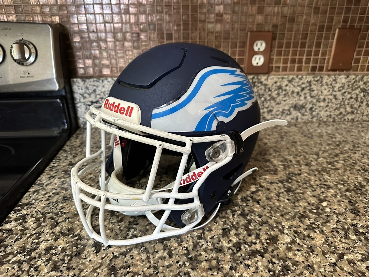 Riddell Speed FLEX Football Helmet Matte Navy Blue Facemask