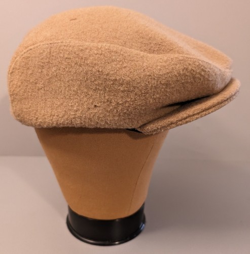 Vtg Pendleton Driving Cap - Men's MEDIUM - Brown Tan Wool USA Newsboy Cabbie Hat - 第 7/23 張圖片