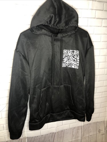 Fu QR Code Hoodie, Fu You QR Code Hoodie, QR Scan Code Witz Lustig Hoodie M Baumwolle - Bild 2 von 6
