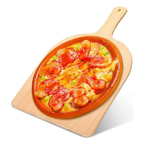 UK NEW Pizza Peel 16 Inch Restaurant-Grade Wooden Pizza Cutting Board HOT - Picture 6 of 10