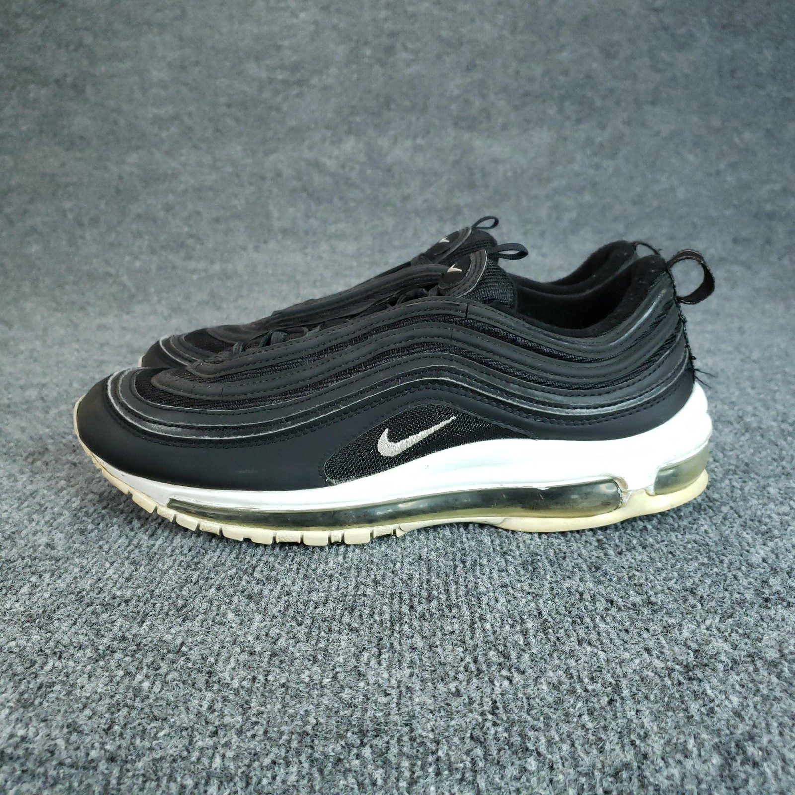 Nike Air Max 97 Shoes Mens Size 9.5 Black Low Top Running Sneakers 921826-001 thumbnail 6