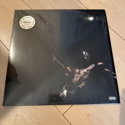 Travis Scott UTOPIA LP Vinyl Record Silver Graffiti Design Excellent Condition