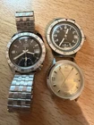 Vintage Timex Watch Lot Of 3 for Parts Or Repair Divers.