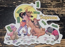 Supreme All Dogs Go To Heaven Sticker FW25 + FREE SURPRISE