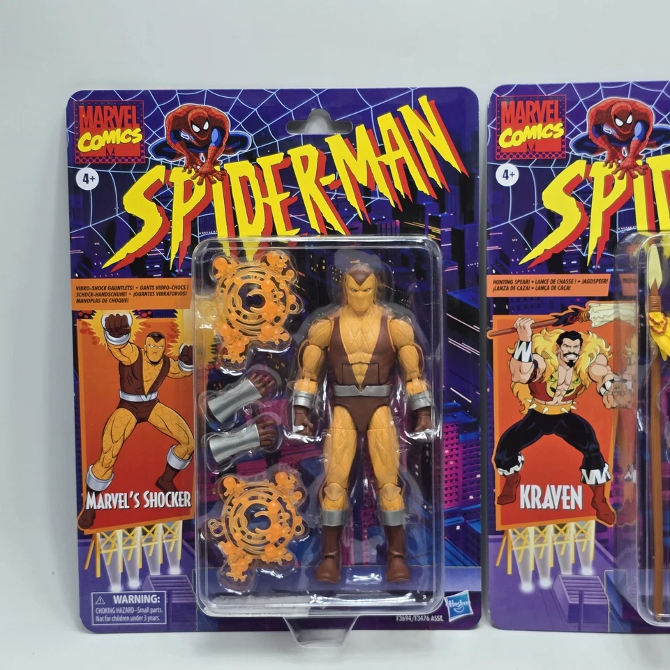Serie animada Shocker & Kraven Spiderman Marvel Legends nueva en caja Foto 2 de 4