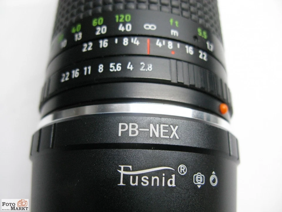 Tele-Objektiv Prakticar 2,8/135 MC an Digitalkamera Sony E-Bajonett Alpha 7 - Bild 3 von 4