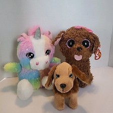 Plush Mixed Lot Of 3 Stuffed Animals