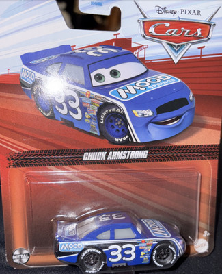 Disney Pixar Cars Chuck Armstrong #33 Mood Springs 1:55 Diecast