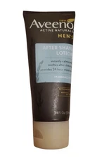 Aveeno Active Naturals Men's After Shave Lotion 3.4 oz Fragrance Free Discontinu
