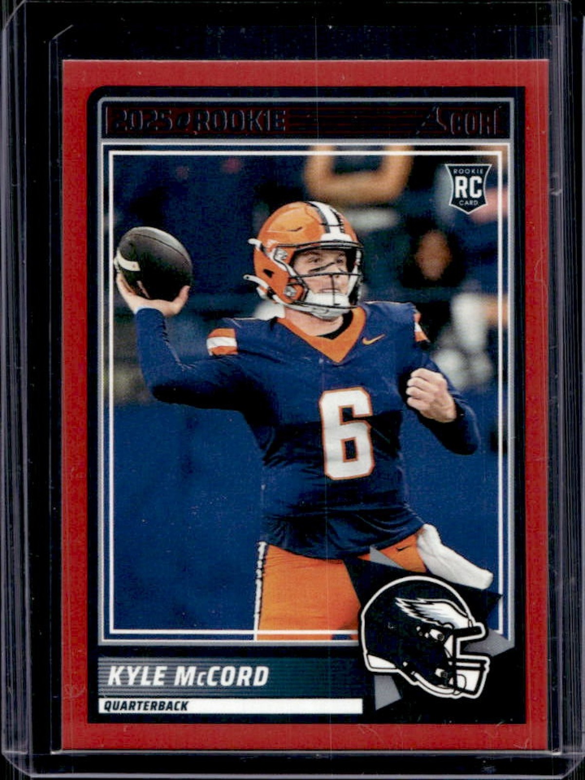 2025 Panini Score Kyle McCord Rookies RC Red Rookie #73 Eagles