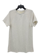 Madewell MWL Airyterry Sweatshirt Tee Dress Womens Medium Ivory Beachy Boho