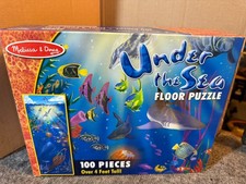 Melissa  Doug "Under the Sea" Extra Large Floor Puzzle 4 feet Tall, 100 Pieces
