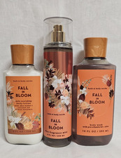 Bath and Body Works Fall in Bloom Lotion, Mist, Wash - 3 Pc NEW