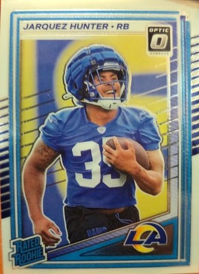 NFL, Los Angeles Rams, Donruss Optic, Rated Rookie, Jarquez Hunter, No.292