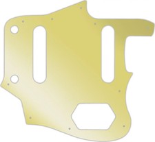 WD Custom Pickguard For Fender American Professional Jaguar 10GD Gold Mirror