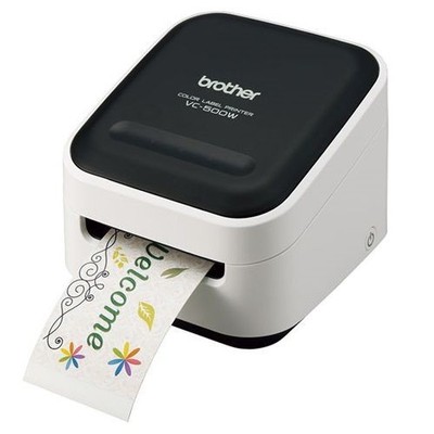 Brother VC-500W Color Label Printer Wireless USB Mobile Full Color Compact Japan