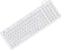 Keysonic KSK-6031INEL, Volle GrößE (100%), Kabelgebunden, Usb, Qwertz, Weiß