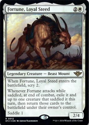 Fortune, Loyal Steed FOIL Outlaws of Thunder Junction Magic MTG NM