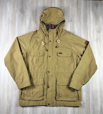 Penfield 60/40 Tan Mountain Parka Hooded Jacket Outdoor Hiking Trail Men s Large