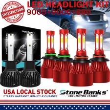 For Nissan Titan 2004-2015 LED Headlight High Low Fog Light Bulbs Combo Kit