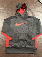 NIKE Therma Fit Graphic Print Pullover Hoodie Youth Boy's Size S