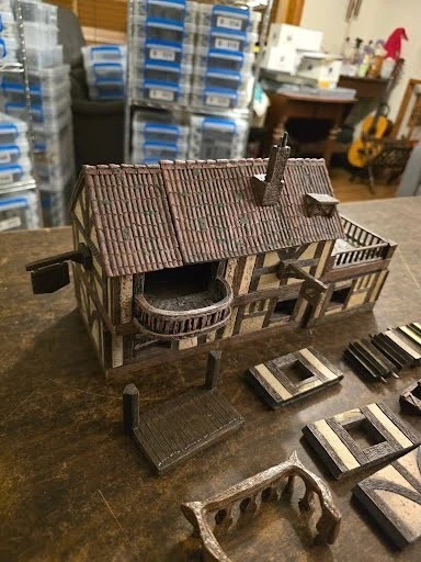Dwarven Forge City Builder - Tudor Inn Building с крышей - Изображение 4 из 4