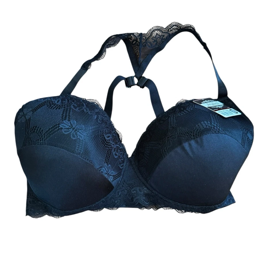 Angelina Padded Lace Bra Bundle Of 3 Women’s Size 42DD NEW Purple Pink Black - Image 2 of 4