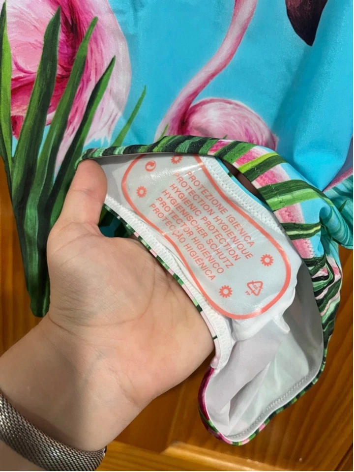 Traje de baño Dolce & Gabbana x DJ Khaled de una pieza estampado de flamenco nuevo sin etiquetas sin etiqueta de talla Foto 2 de 4