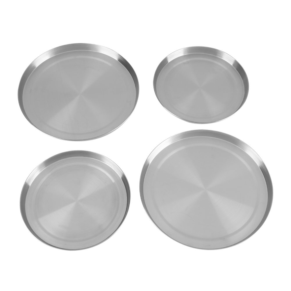 Lot de 4 couvre-plaques en acier inoxydable pour cuisine moderne