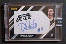 2017 Panini Instant Access Jersey Autograph Derrick White Black 1/1  Endorsed #4