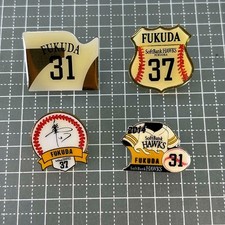 Fukud Fukud Softbank Hawks Pins, Baseball Badge, Team Souvenir, Used FFB