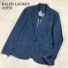 Tag Attached RALPH LAUREN Tailored Jacket Blazer Denim Cotton