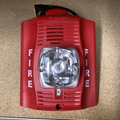System Sensor P2R Fire Alarm Horn Strobe Red Fire Alarms