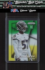 2014 Panini Prizm 208 C.J. Mosley Neon Green Yellow Rookie
