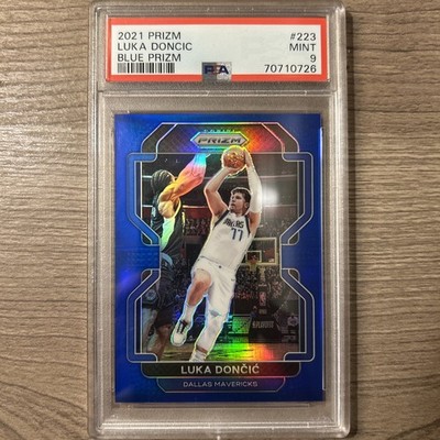 2021-22 Panini Prizm Luka Doncic Blue Prizm /199  PSA 9